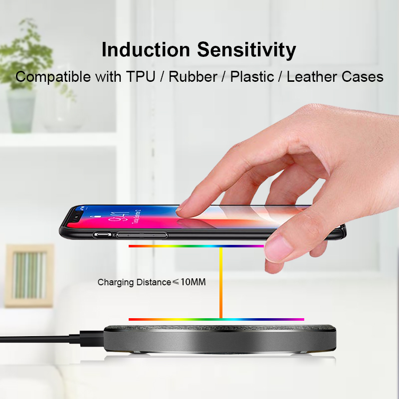 WT 300 fabric wireless charger details 2