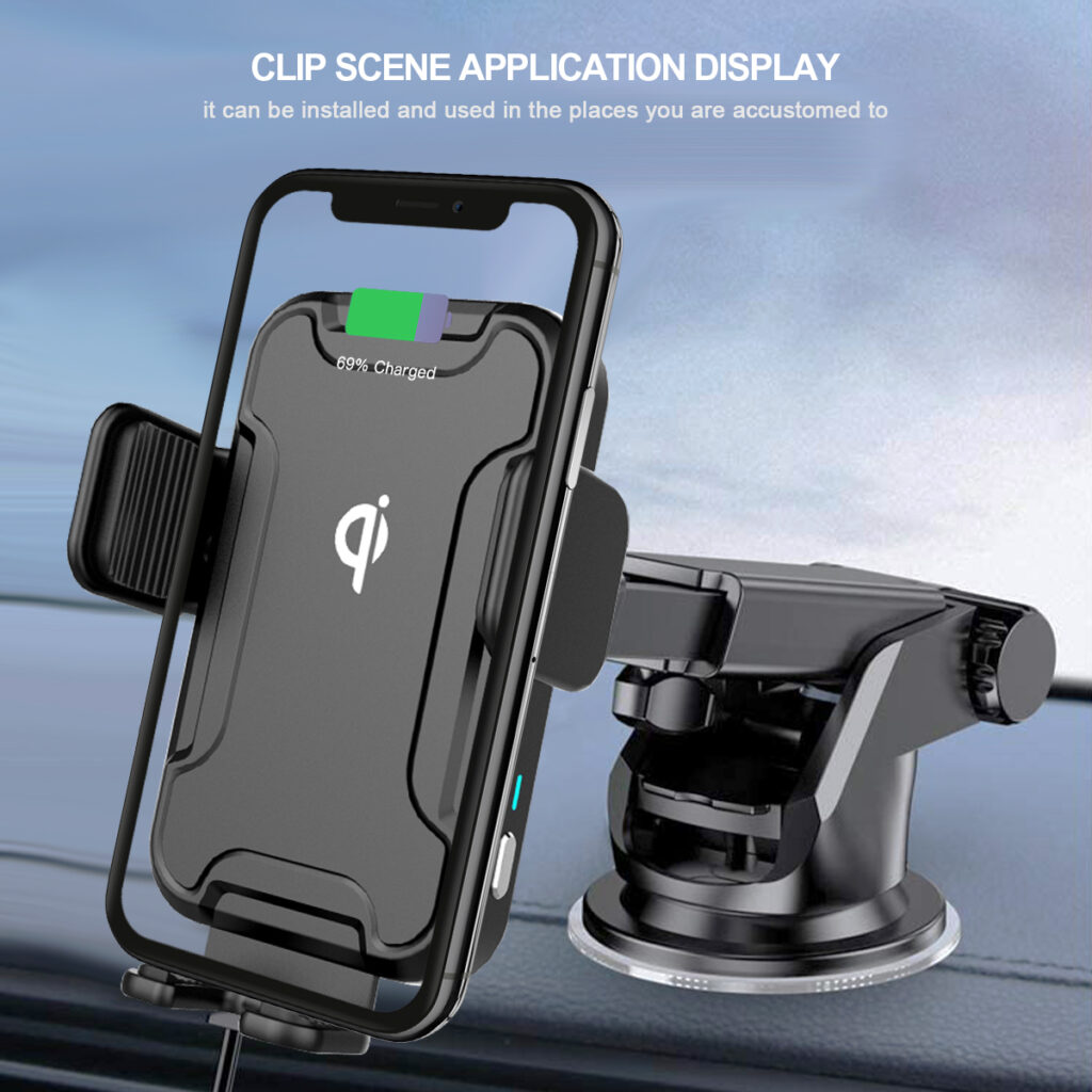 Automatic Clamping Wireless Car Charger