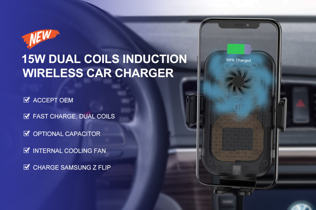 WT C18F wireless car charger details 2