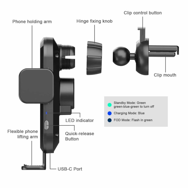 WT C20F smart sensor car charger detail 7 2
