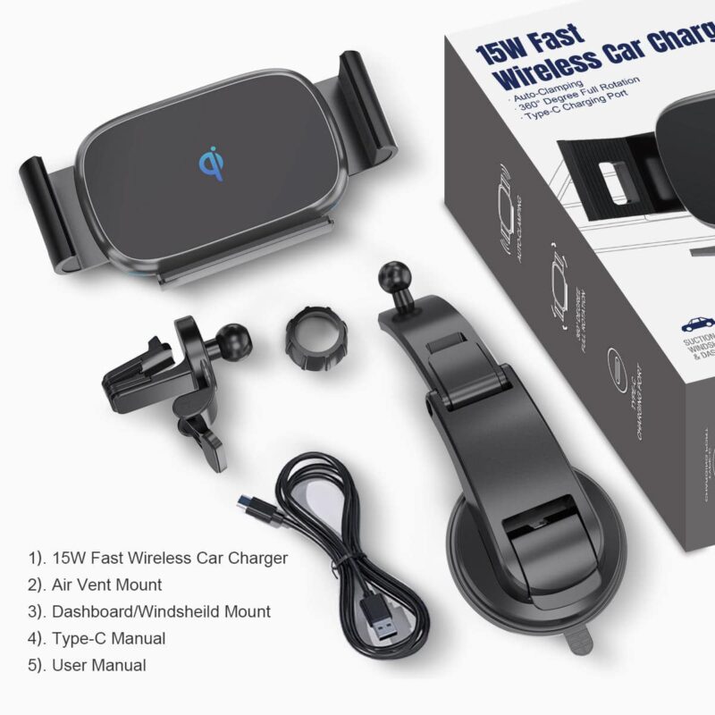 Wireless car charger accessory