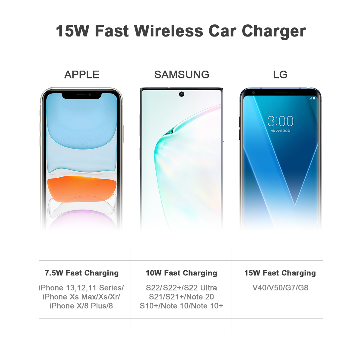 WT C28F Wireless Car Charger Mount 9