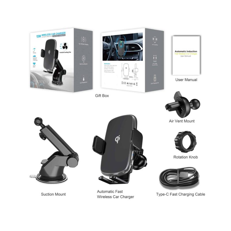 WT C29F Samsung wireless car charger details 1 scaled 3
