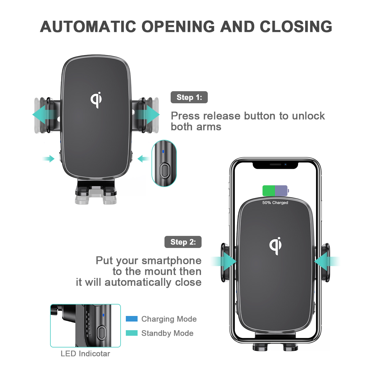 WT C29F Samsung wireless car charger details 6