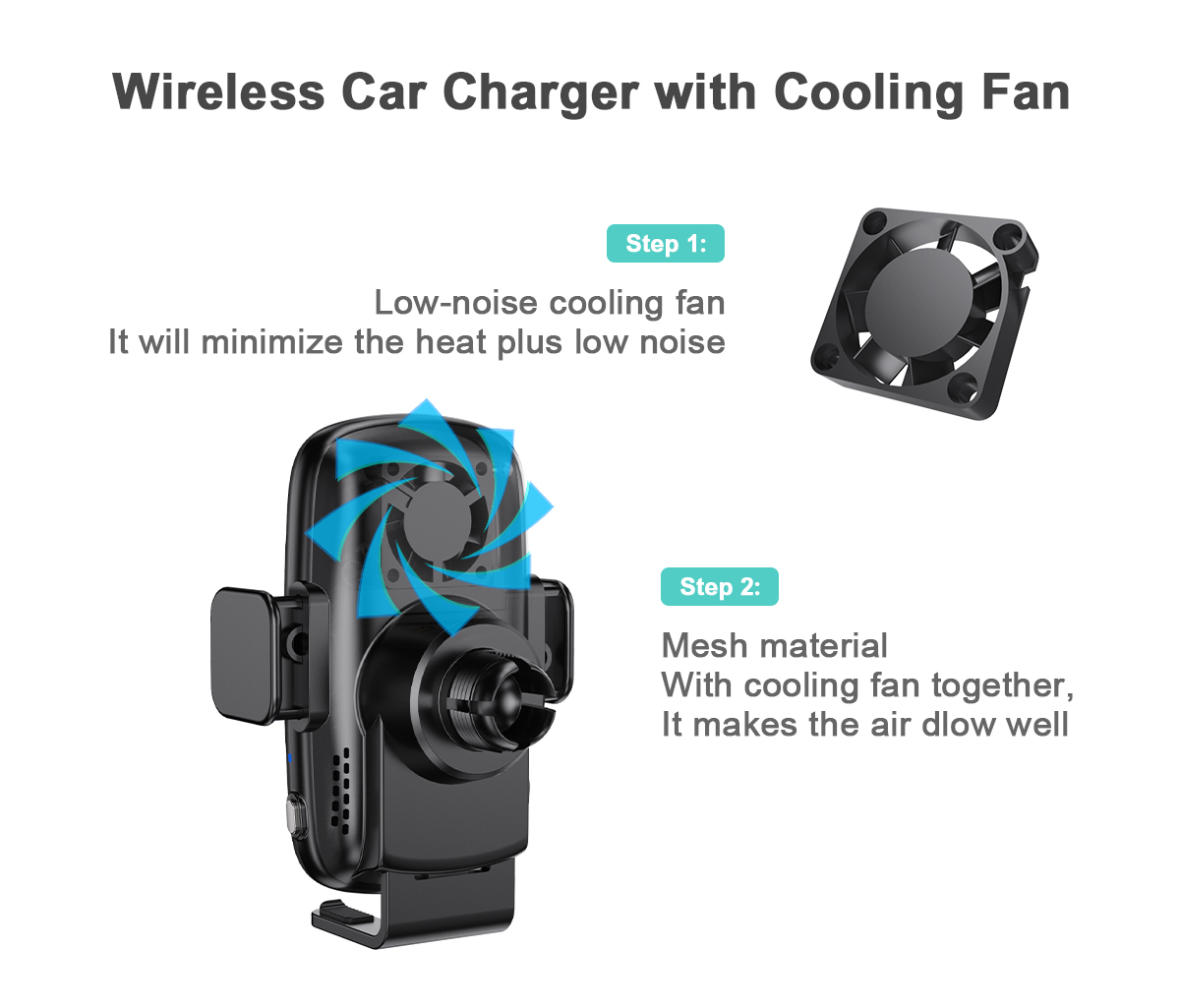 WT C29F Samsung wireless car charger details 8