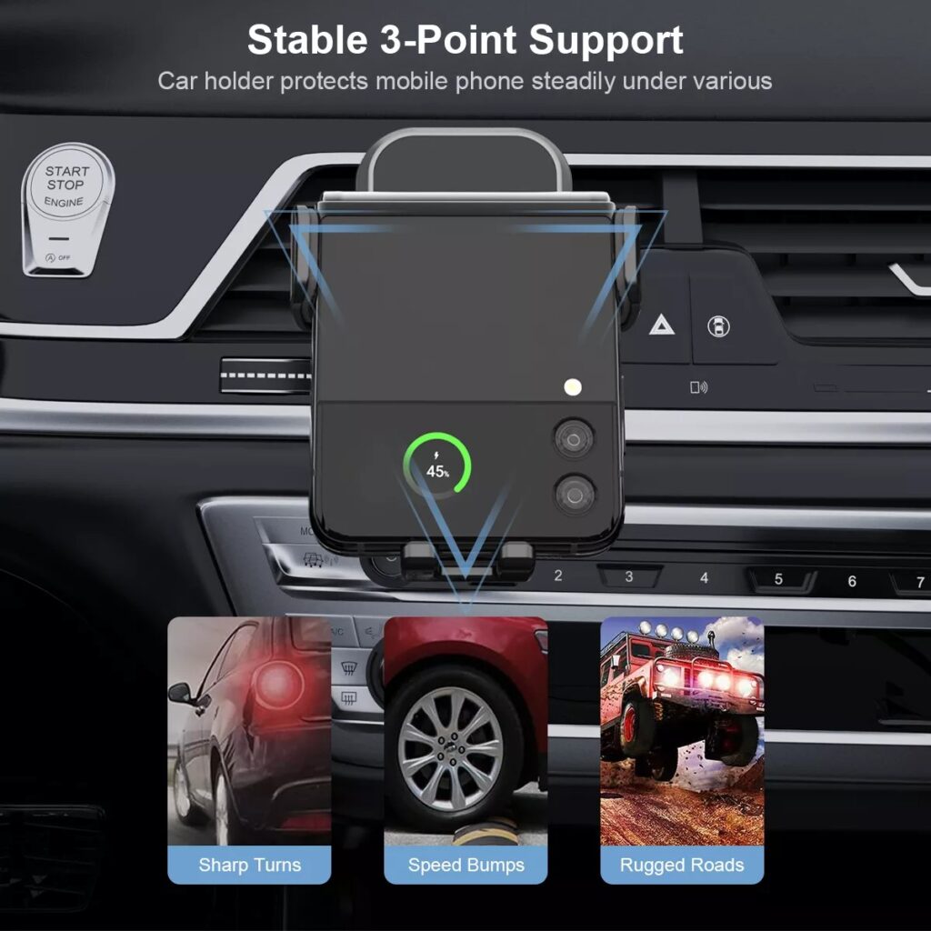 WT C36 Samsung wireless car charger details 12
