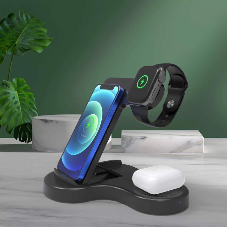  3 in 1 Desktop Wireless Charger Stand