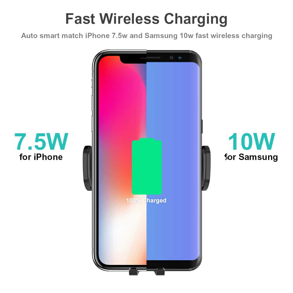 C8 smart wireless car charger 8