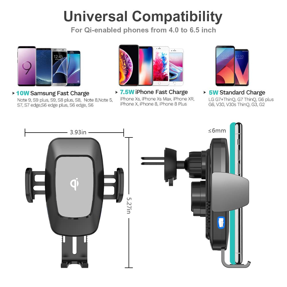 C8 smart wireless car charger 9