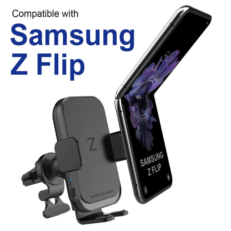 automatic clamping wireless car charger mount C2215