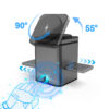 Auto rotating 3 in 1 wireless charger