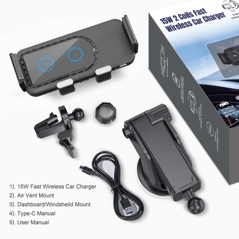 WT-C37F Wireless car charger for samsung z fold 6 (5)